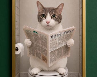 Custom Funny Pet Portrait From Photo, Personalized Dog or Cat Portrait, Unique Pet Gift, Pet Lover Wall Art