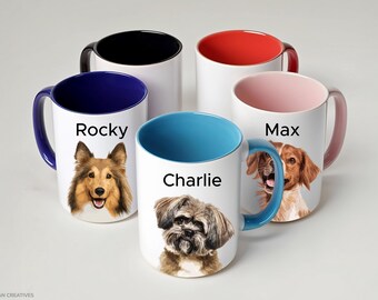 Custom Pet Photo Mug: Personalized Dog or Cat Coffee Cup