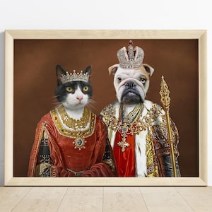 Custom Renaissance Pet Portrait: Royal Cat or Dog Art (Digital Download)