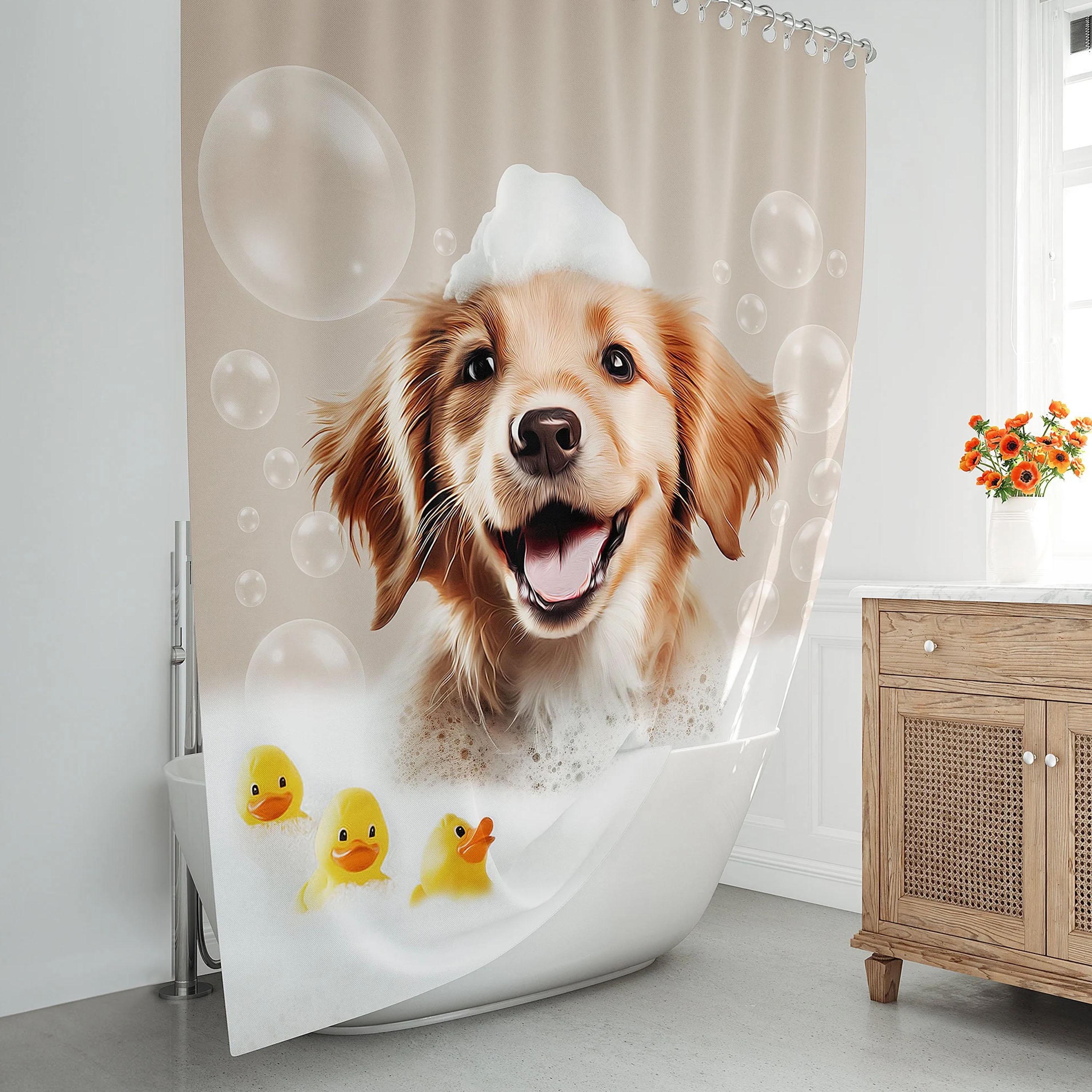 Dog Shower Curtain