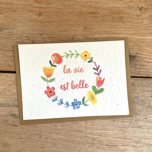 Mapa para plantar. hermosa vida. la vida es bella . poder de la flora. tarjeta de flores