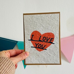 Herz, ich liebe dich. Herzkarte. Valentinstagskarte. Ich liebe dich Karte