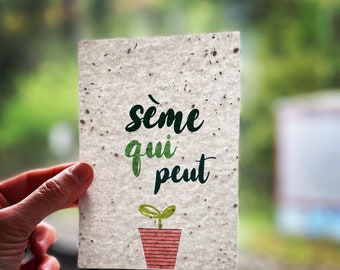 Card to plant with a benevolent and positive message, sow who can!