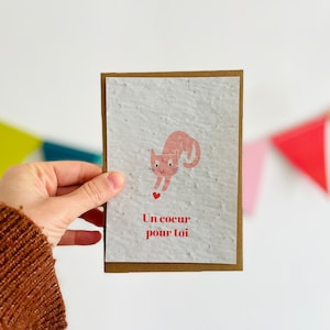 Serce dla ciebie. karta wiadomości. Kocham Cię karty