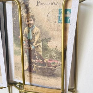 Carte à planter vintage Poisson d'avril