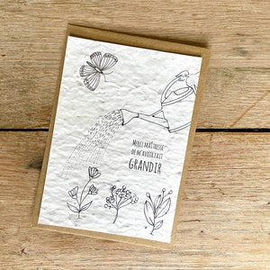 Kaart om te planten . Dank je wel meesteres. Meestergeschenk