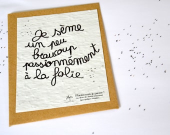 Card to plant I sow . card thank you