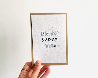 Plantable card. Future mother. Pregnancy announcement. Future aunt. Future uncle. Future grandpa. Pregnancy announcement