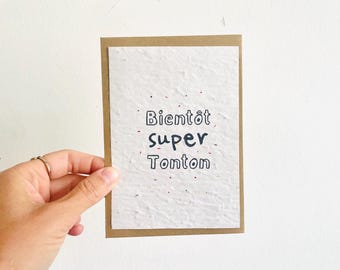 Plantable card. Future mother. Pregnancy announcement. Future aunt. Future uncle. Future grandpa. Pregnancy announcement
