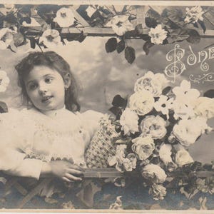 Cartão vintage plantável, cartão postal, cartão antigo, cartão de feliz aniversário