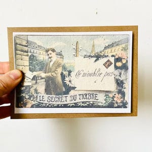 Cartão vintage não-me-esqueças plantável