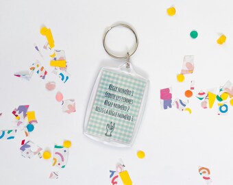 Personalized keychain - personalized gift for women - gift for girlfriend
