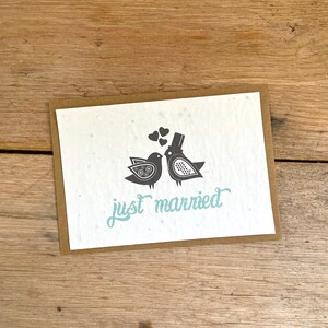 Recién casados. tarjeta de boda. felicidades por tu matrimonio. recién casados