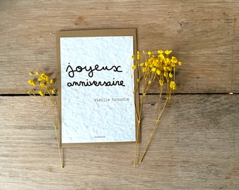 Carte à planter joyeux anniversaire vieille fripouille