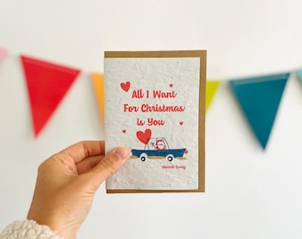 Christmas plantable card. Christmas card. Merry Christmas.