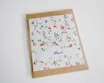 Thank you card. Map to plant. seeded card. Growing paper. liberty card