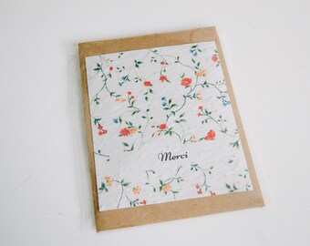 Thank you card. Map to plant. seeded card. Growing paper. liberty card