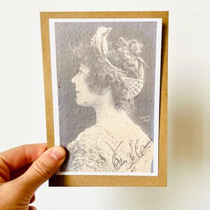 Carte à planter vintage Jane Hading