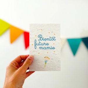 Carte annonce grossesse, bientôt future mamie