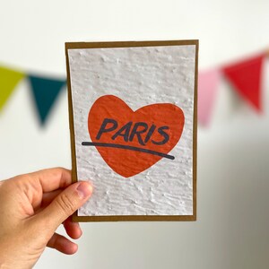 Cartão para plantar amor Paris