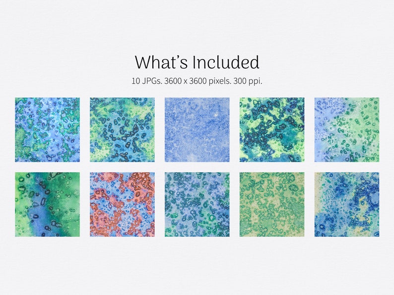 Ten Texture Map Salted Watercolor Map Textures Digital Paper Backgrounds - Etsy