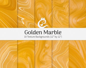 Goden Marble. Texture background, digital paper, instant download.