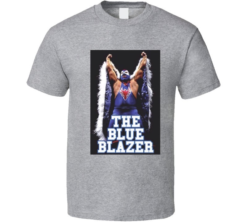 Owen Hart The Blue Blazer Wrestler T Shirt Etsy Owen Hart The Blue Blazer Wrestler T Shirt Etsy