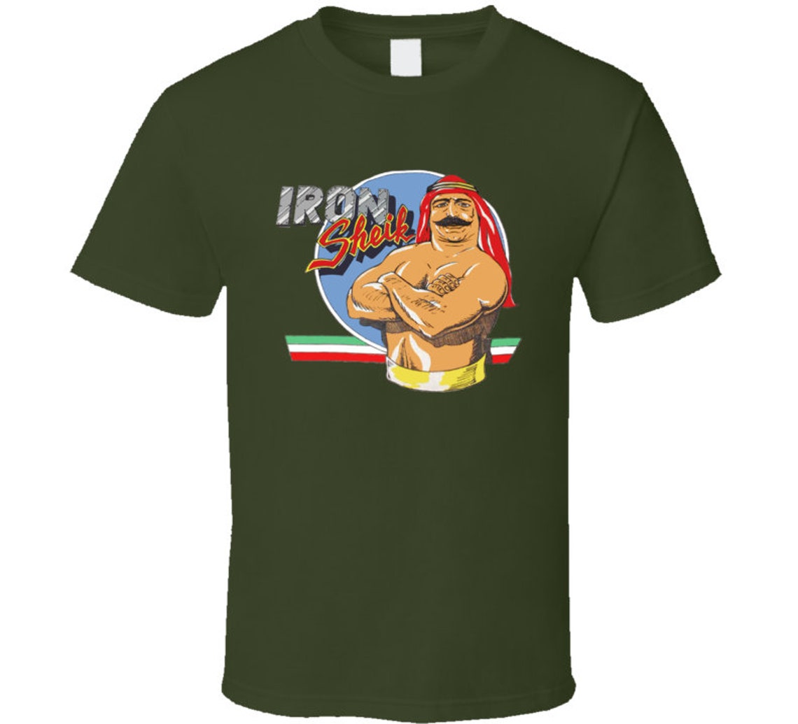 Iron Sheik Popular Wrestler Retro Wrestling Fan T Shirt Etsy