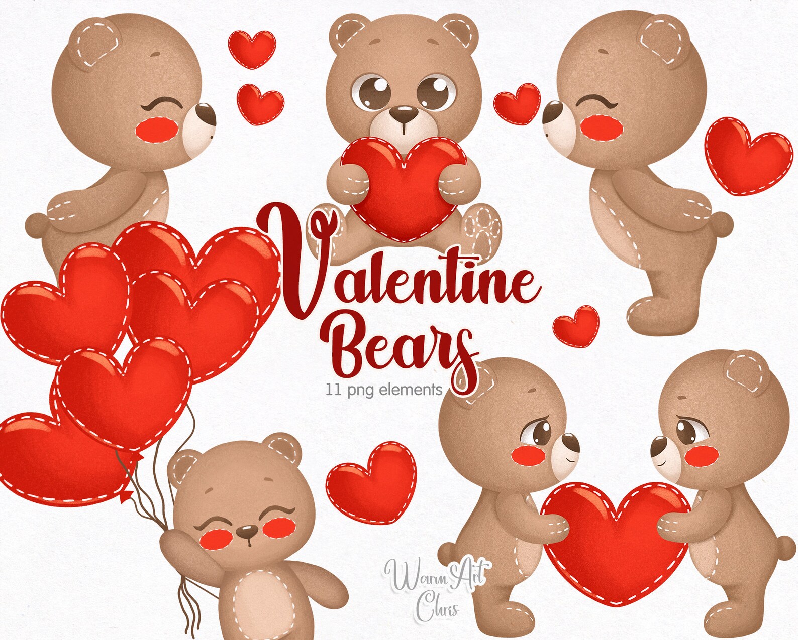 valentines bears for her