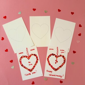 Valentine's Day Cards - Valentines Day Card - Heart - 10 pieces - Crafting - Gift from the heart