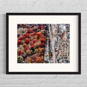 New York Foto Herbst Poster | Stadtbild Wandkunst | Herbstliche NYC Fotografie | Urbane  Herbstdekoration | Fotokunst 230gr Fotopapier