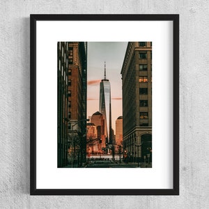 Pôster de outono de Nova York | Arte de parede com paisagem urbana | Fotografia de outono em Nova York | Decoração Urbana de Outono | Papel fotográfico Photo Art 230gr