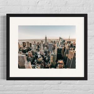 Pôster de outono de Nova York | Arte de parede com paisagem urbana | Fotografia de outono em Nova York | Decoração Urbana de Outono | Papel fotográfico Photo Art 230gr