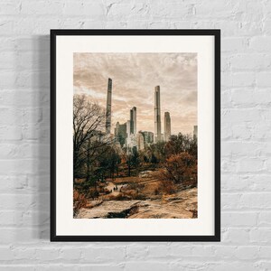 New York Herbst Poster | Stadtbild Wandkunst | Herbstliche NYC Fotografie | Urbane  Herbstdekoration | Fotokunst 230gr Fotopapier