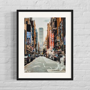 Póster de otoño de Nueva York | Arte mural de paisaje urbano | Fotografía de otoño en Nueva York | Decoración urbana de otoño | Papel fotográfico Photo Art 230 gr