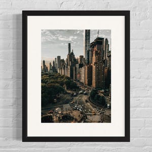 Póster de otoño de Nueva York | Arte mural de paisaje urbano | Fotografía de otoño en Nueva York | Decoración urbana de otoño | Papel fotográfico Photo Art 230 gr