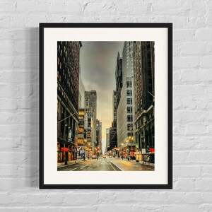 Póster de otoño de Nueva York | Arte mural de paisaje urbano | Fotografía de otoño en Nueva York | Decoración urbana de otoño | Papel fotográfico Photo Art 230 gr