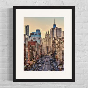 Manifesto fotografico di New York | Arte murale con paesaggi urbani | Fotografia colorata di New York | Decorazione Urbana | fotografia | Roma | Carta fotografica da 230 g