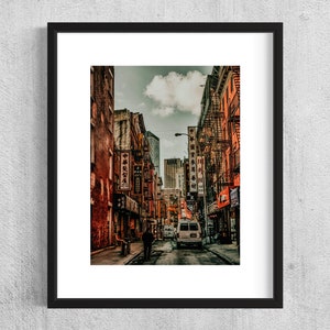 Pôster de outono de Nova York | Arte de parede com paisagem urbana | Fotografia de outono em Nova York | Decoração Urbana de Outono | Papel fotográfico Photo Art 230gr
