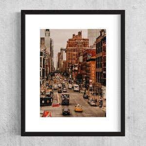 Pôster de outono de Nova York | Arte de parede com paisagem urbana | Fotografia de outono em Nova York | Decoração Urbana de Outono | Papel fotográfico Photo Art 230gr