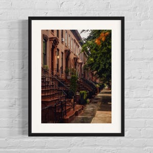 Póster de otoño de Nueva York | Arte mural de paisaje urbano | Fotografía de otoño en Nueva York | Decoración urbana de otoño | Papel fotográfico Photo Art 230 gr