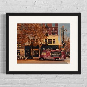Póster de otoño de Nueva York | Arte mural de paisaje urbano | Fotografía de otoño en Nueva York | Decoración urbana de otoño | Papel fotográfico Photo Art 230 gr