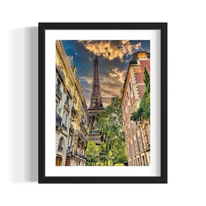 Rue De L'Universitè / Tour Eiffel I (Torre Eiffel Parigi) - Stampa d'arte - Giclée - Carta fotografica - Carta fotografica - Poster - Fabian Kimmel