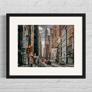 Pôster de outono de Nova York | Arte de parede com paisagem urbana | Fotografia de outono em Nova York | Decoração Urbana de Outono | Papel fotográfico Photo Art 230gr