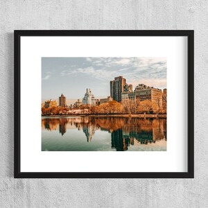 Pôster de outono de Nova York | Arte de parede com paisagem urbana | Fotografia de outono em Nova York | Decoração Urbana de Outono | Papel fotográfico Photo Art 230gr
