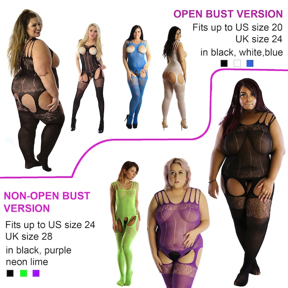 Plus size cheap fishnet bodysuit