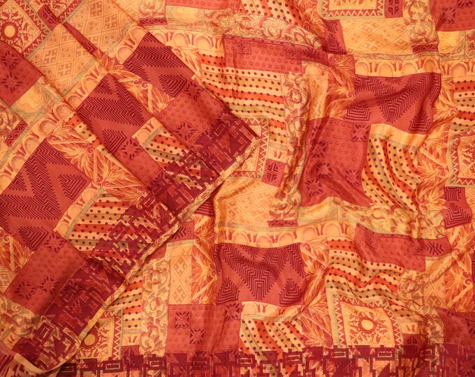 Indian Saree 100/% Pure Silk Vintage Sari Silk Fabric By Yards Crafts Bollywood Dress Making Curtain Home Decor 5 Yards Fabric