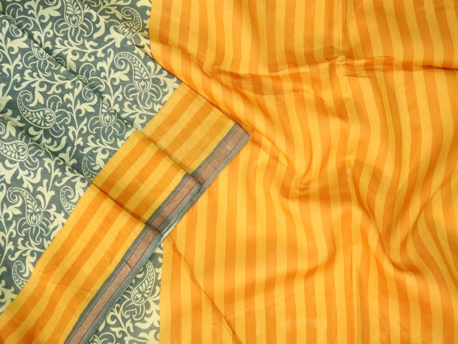 Vintage Saree Pure Khadi Silk Indian Sari Handloom Silk Fabric Etsy