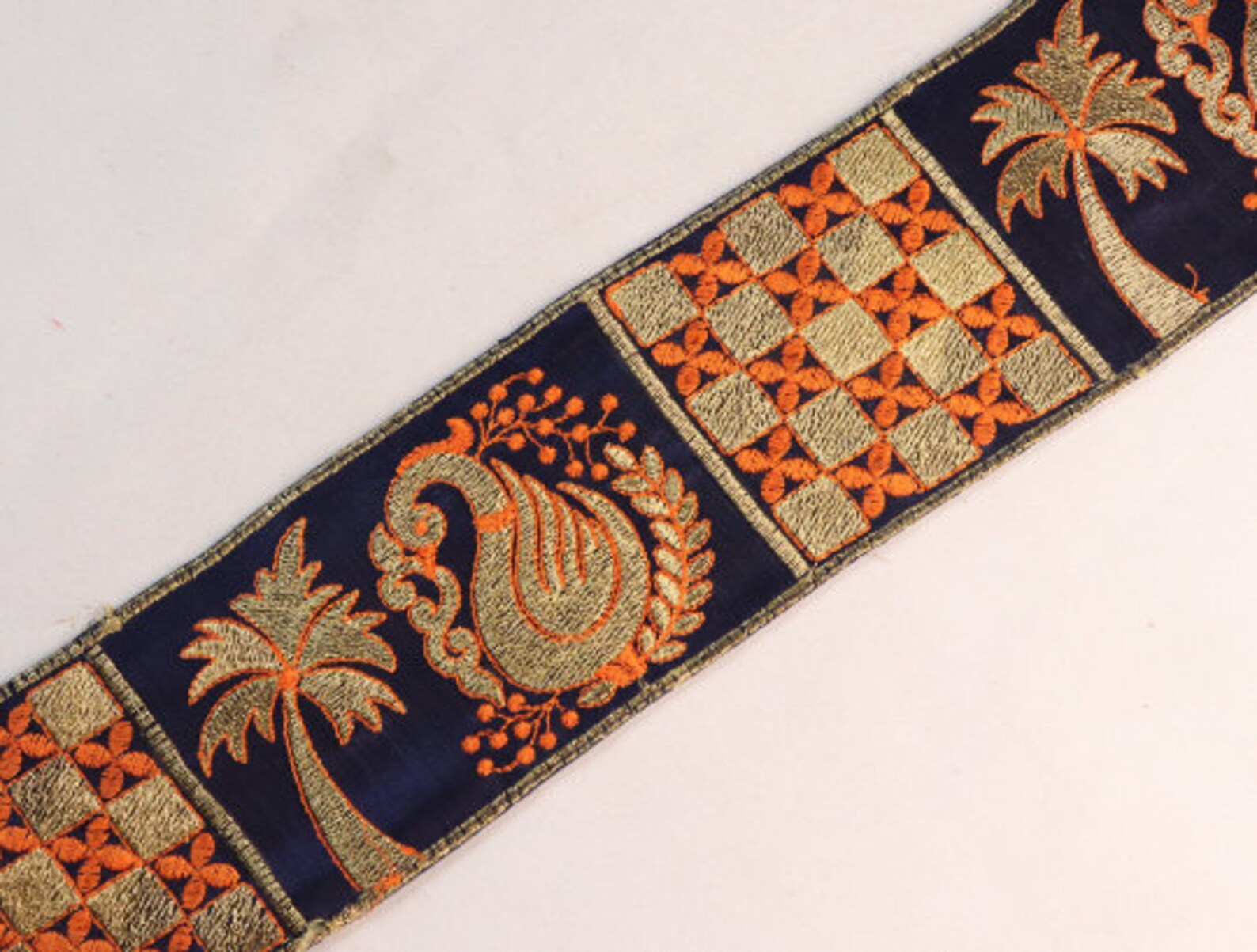 Indian Border Zari Embroidery Lace Vintage Silk Saree Trim Etsy