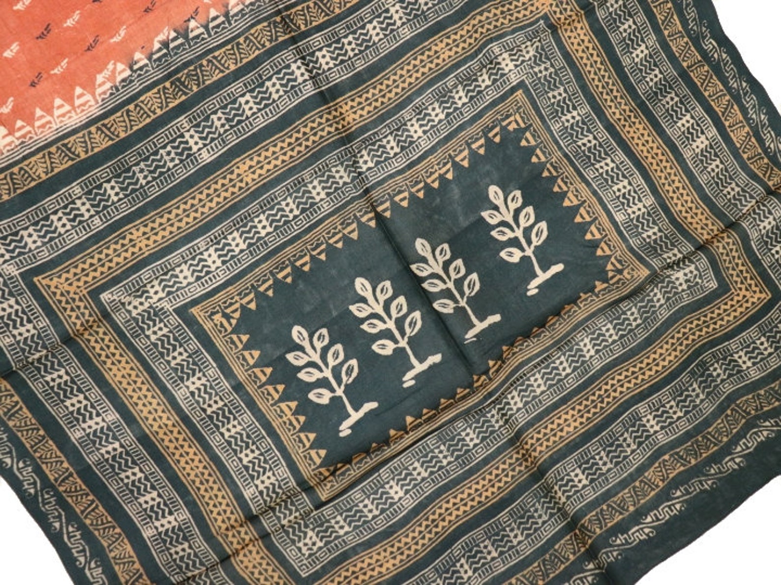 Indian Saree Pure Khadi Silk Sari Vintage Handloom Silk Fabric Etsy